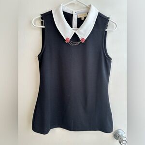 ModCloth Sleeveless Top with Collar